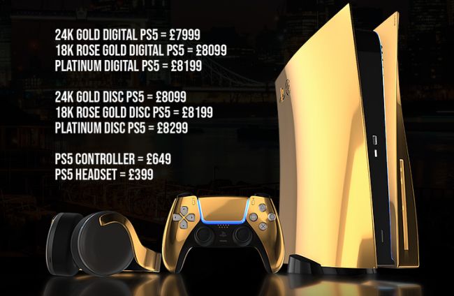 PS5 รุ่นพิเศษเคลือบทองแท้เปิดราคาเริ่มต้น 3 แสนบาท 2 PS5 รุ่นพิเศษเคลือบทองแท้เปิดราคาเริ่มต้น 3 แสนบาท
