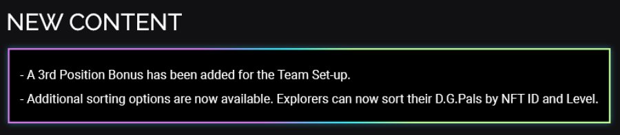 เผยข้อมูล D.G.P: Legends Release Notes 2 ส.ค. 8 เผยข้อมูล D.G.P: Legends Release Notes 2 ส.ค.