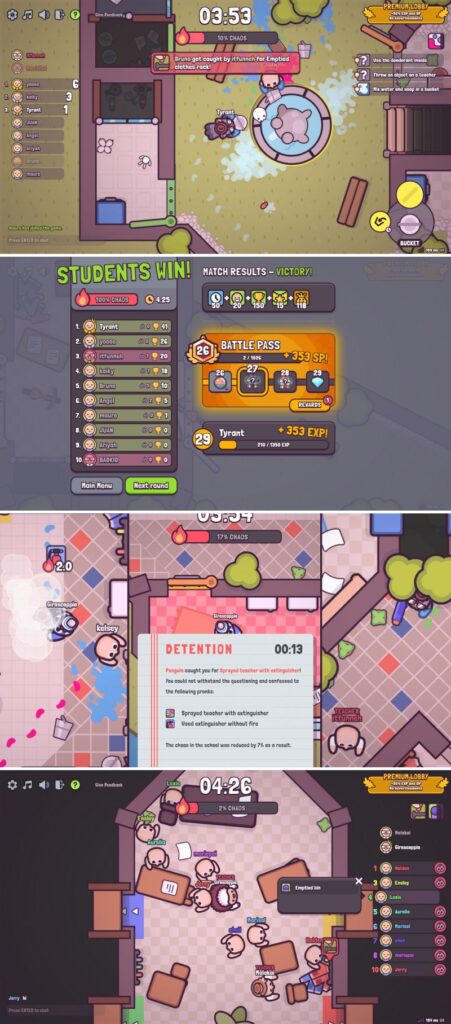 รวมแก๊งเด็กแสบป่วนครูใน schoolbreak.io 2 รวมแก๊งเด็กแสบป่วนครูใน schoolbreak.io
