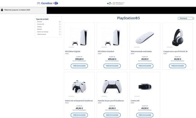 เผยข้อมูลราคาชุดใหม่ของ PS5 จากร้านค้าชื่อดังอย่างคาร์ฟูร์