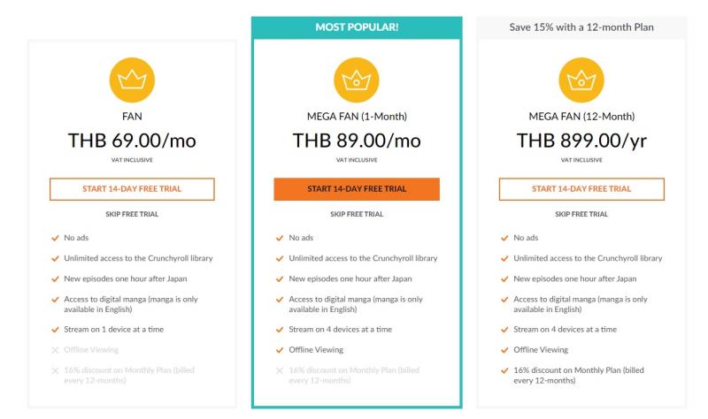 Crunchyroll ประกาศหั่นราคา Premium Memberships 2 Crunchyroll ประกาศหั่นราคา Premium Memberships