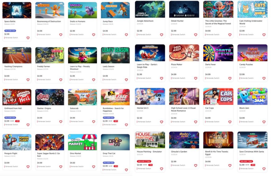 ผู้พัฒนาอินดี้เผย Nintendo eShop เป็นร้านค้าที่เสี่ยงมีเกมสแคมเมอร์มากที่สุด