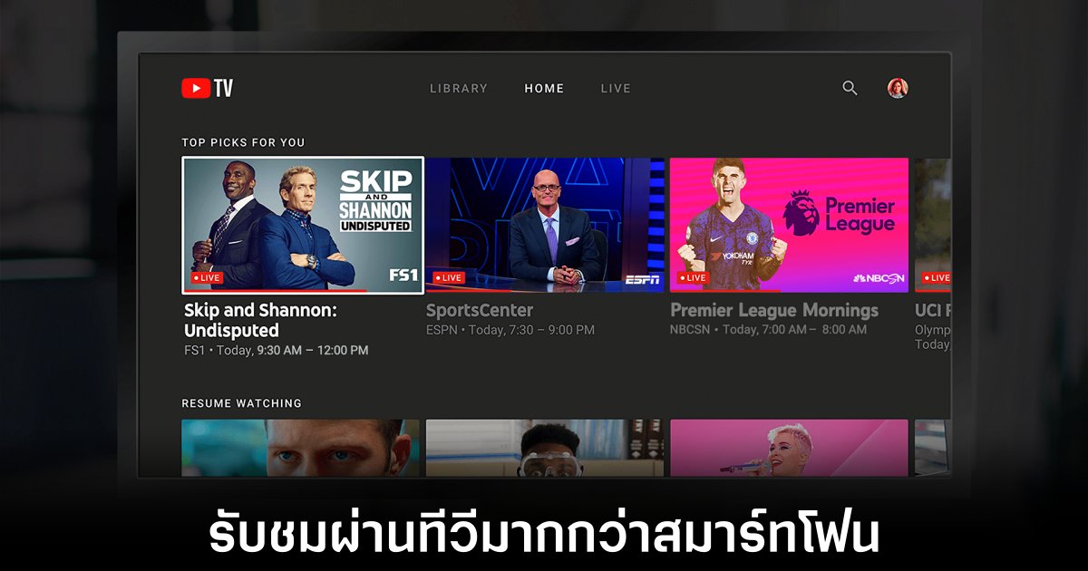 YouTube ครบรอบ 20 ปี เผยคนอเมริกาดู YouTube ผ่านทีวีมากกว่าสมาร์ทโฟน 1 youtube-tv-popular-in-usa