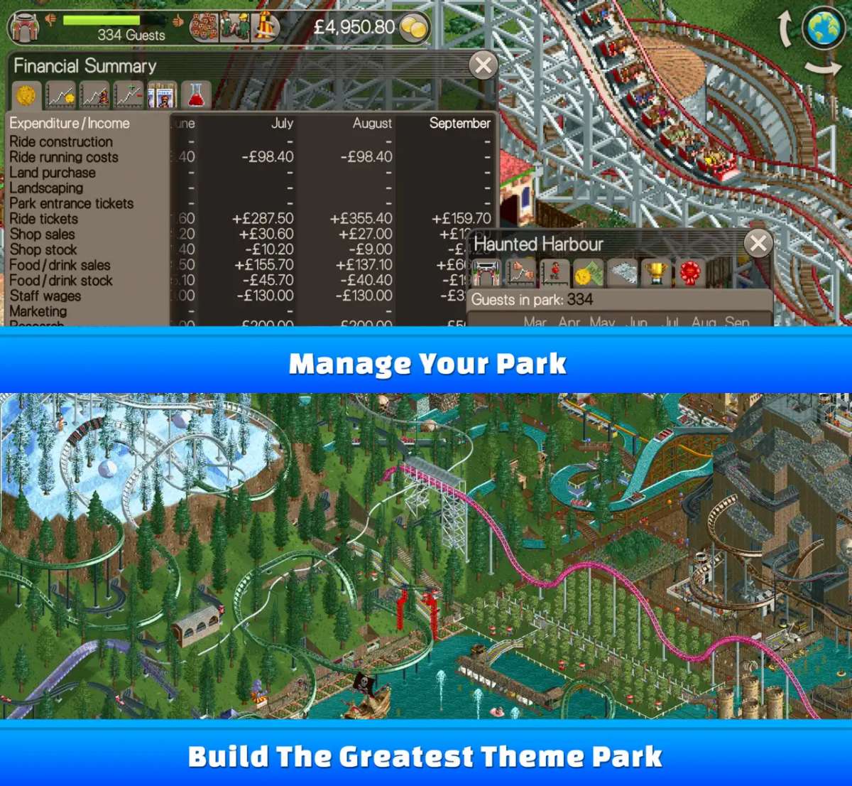 Roller Coaster Tycoon Classic+ เปิดลงทะเบียนล่วงหน้าบน Apple Arcade 5 Roller Coaster Tycoon Classic+ เปิดลงทะเบียนล่วงหน้าบน Apple Arcade