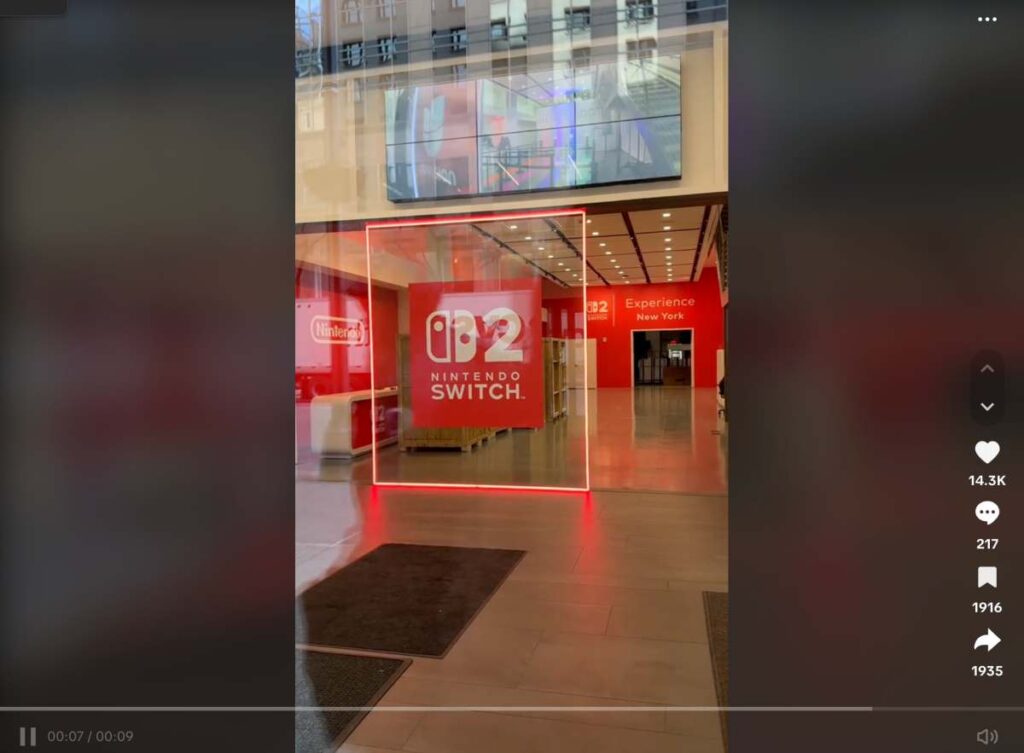 คลิปเมืองนอกเผย Nintendo เริ่มจัดบูธโปรโมต Switch 2 แล้ว 2 Nintendo Switch 2 ทดสอบ