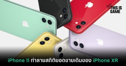 iPhone 11 ทำลายสถิติยอดขายเดิมของ iPhone XR