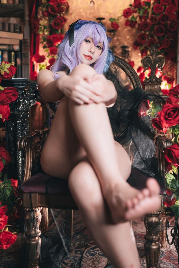 คอสเพลย์ Black Swan จาก Honkai: Star Rail เวอร์ชั่นชุดชั้นในสุดเซ็กซี่ 6 Black Swan Honkai: Star Rail Cosplay by Sora