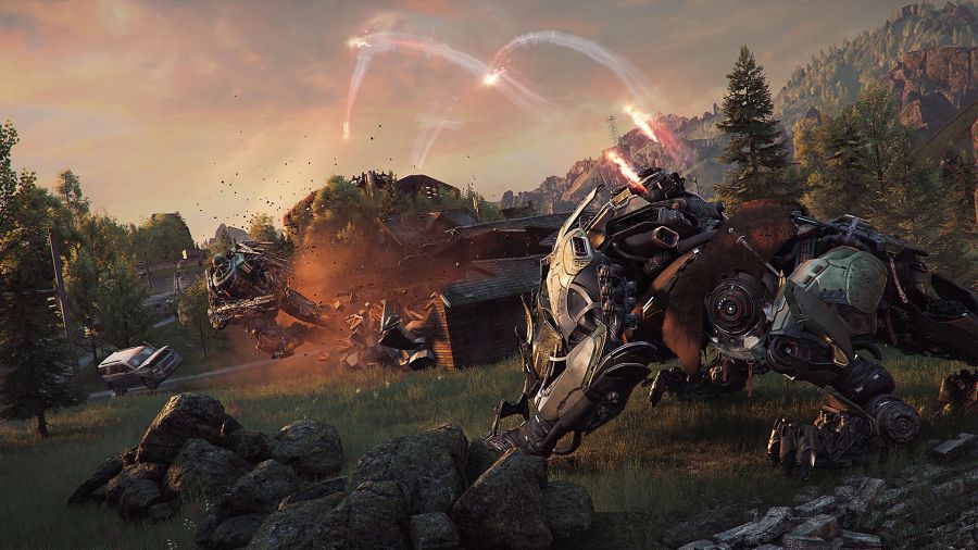 Steel Hunters เกมยิงหุ่นยนต์ Mech เล่นฟรีจากผู้สร้าง World of Tanks 5 Steel Hunters Announced