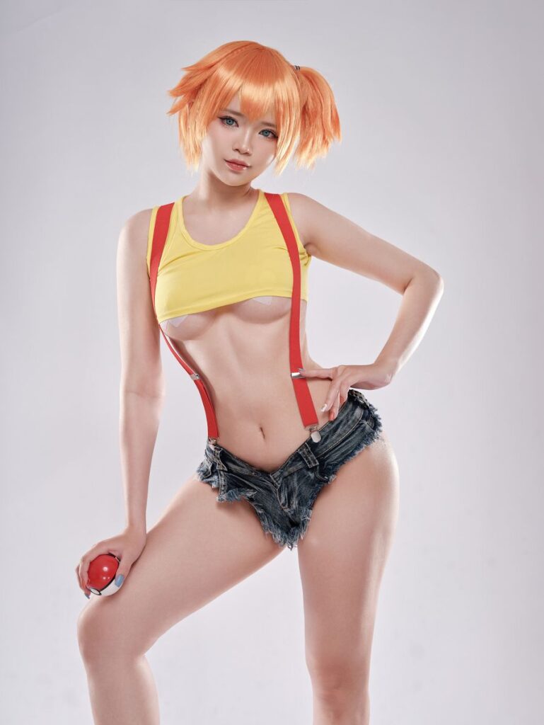 คอสเพลย์ Kasumi จาก Pokémon โชว์แซ่บในชุดสุดสั้น 2 Kasumi Pokémon Cosplay by ZinieQ