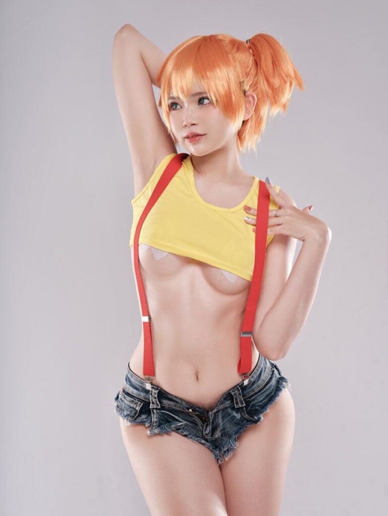 คอสเพลย์ Kasumi จาก Pokémon โชว์แซ่บในชุดสุดสั้น 4 Kasumi Pokémon Cosplay by ZinieQ