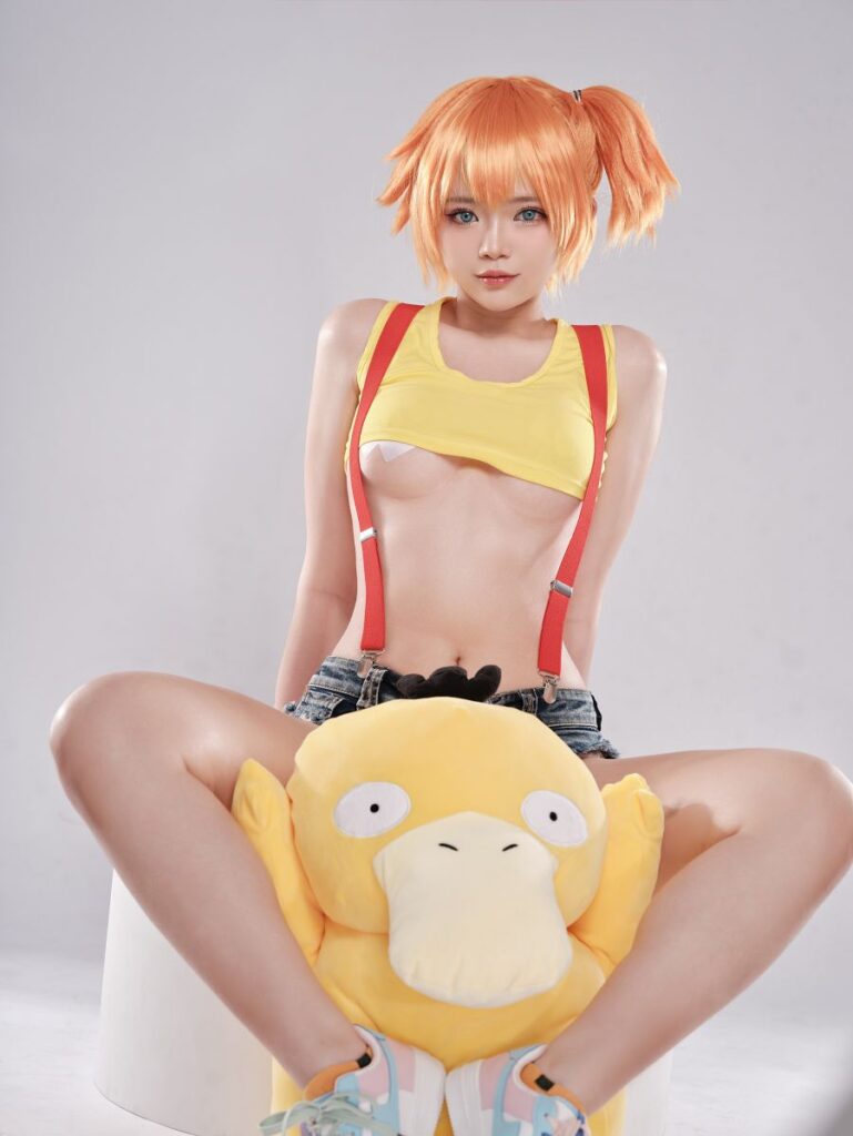 คอสเพลย์ Kasumi จาก Pokémon โชว์แซ่บในชุดสุดสั้น 5 Kasumi Pokémon Cosplay by ZinieQ