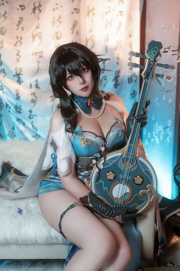 Ruan Mei จาก Honkai: Star Rail เวอร์ชั่น Natsuko夏夏子สุดแซ่บ 2 Ruan Mei Honkai: Star Rail Cosplay by Natsuko