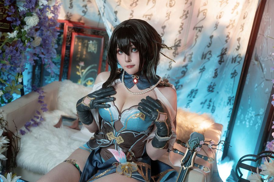 Ruan Mei จาก Honkai: Star Rail เวอร์ชั่น Natsuko夏夏子สุดแซ่บ 4 Ruan Mei Honkai: Star Rail Cosplay by Natsuko