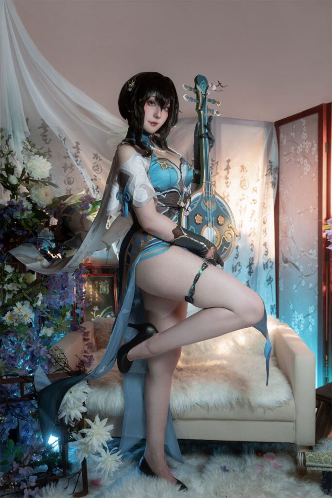 Ruan Mei จาก Honkai: Star Rail เวอร์ชั่น Natsuko夏夏子สุดแซ่บ 5 Ruan Mei Honkai: Star Rail Cosplay by Natsuko