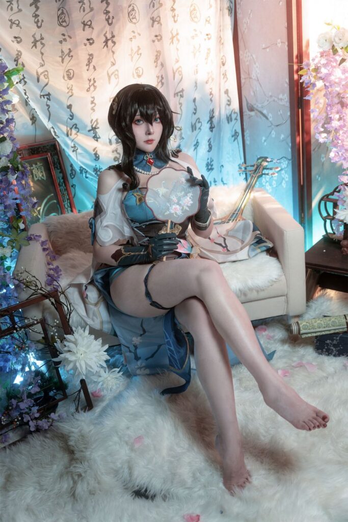 Ruan Mei จาก Honkai: Star Rail เวอร์ชั่น Natsuko夏夏子สุดแซ่บ 7 Ruan Mei Honkai: Star Rail Cosplay by Natsuko