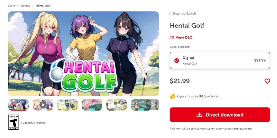 Nintendo eShop ดำเนินการลบ DLC 'ลามก' ออกจากสโตร์ 2 Nintendo Removes Lewd DLC