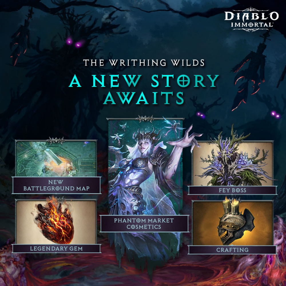 อัพเดตใหญ่ Diablo Immortal: Epoch of Madness เริ่มต้นด้วย The Writhing Wilds 3 อัพเดตใหญ่ Diablo Immortal: Epoch of Madness เริ่มต้นด้วย The Writhing Wilds