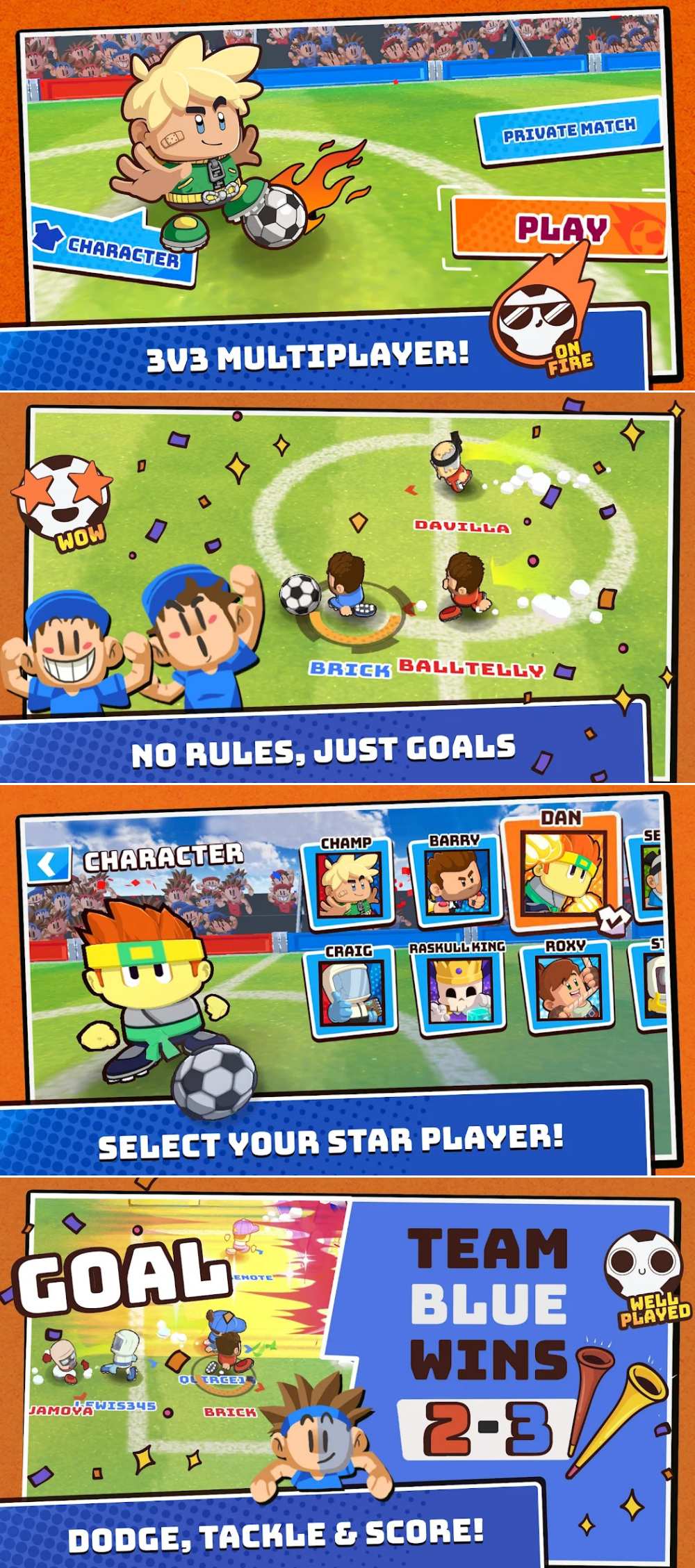 Halfbrick Sports: Football เปิดให้เล่นบนสโตร์ไทยแล้ว 3 Halfbrick Sports