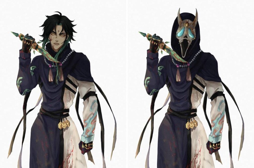 แฟนอาร์ตตัวละคร Genshin Impact กลายเป็นผู้ล่าใน Dead by Daylight 3 แฟนอาร์ตตัวละคร Genshin Impact กลายเป็นผู้ล่าใน Dead by Daylight