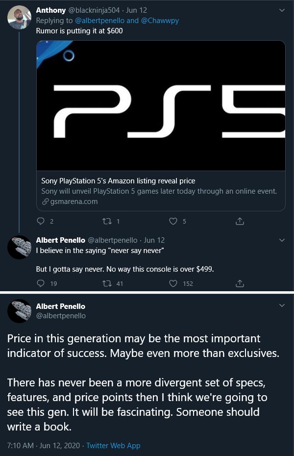 อดีตผู้บริหาร Xbox เชื่อราคา PS5 จะไม่สูงอย่างที่ลือกัน