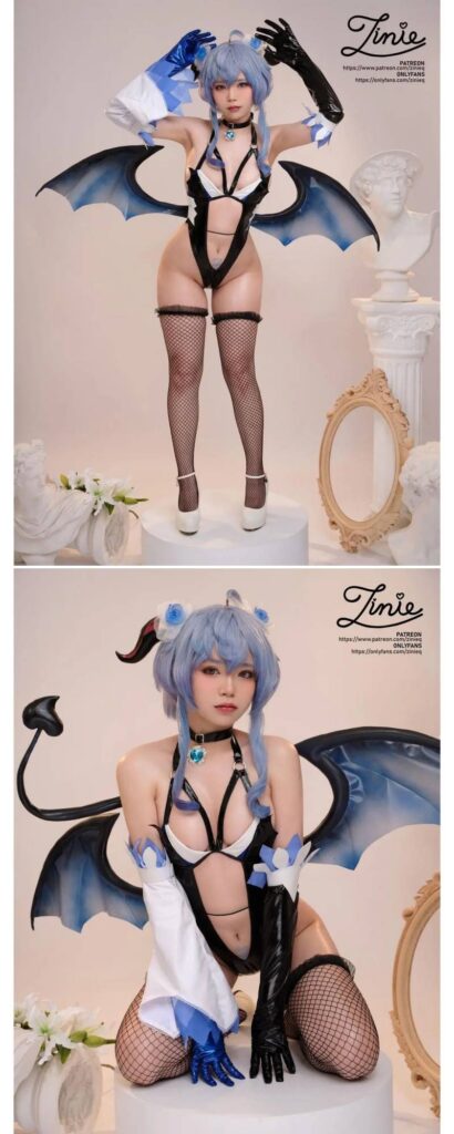 คอสเพลย์ Ganyu เวอร์ชั่น Succubus! 2 คอสเพลย์ Ganyu เวอร์ชั่น Succubus!