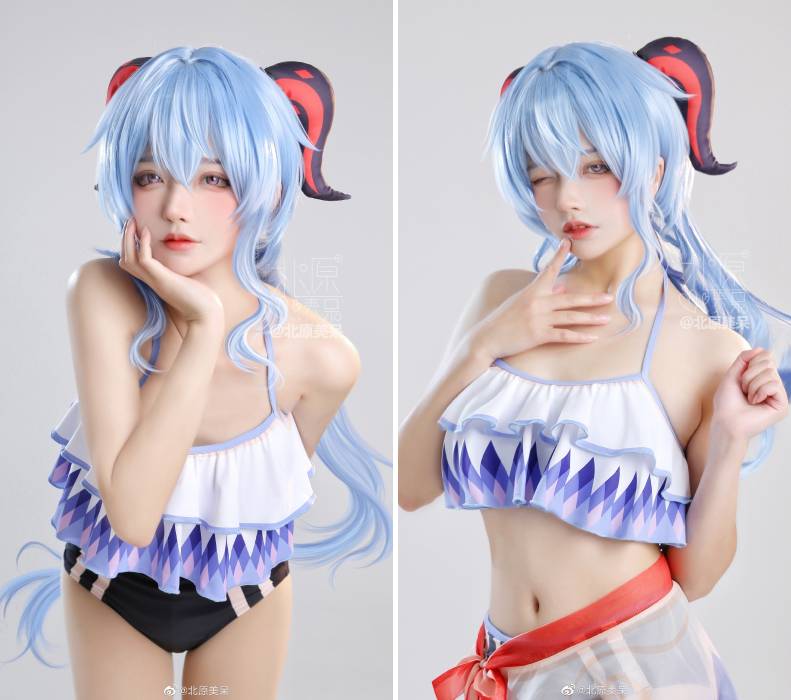 สาวจีนแปลงโฉมเป็นตัวละครจาก Genshin Impact ในชุดว่ายน้ำ 2 สาวจีนแปลงโฉมเป็นตัวละครจาก Genshin Impact ในชุดว่ายน้ำ