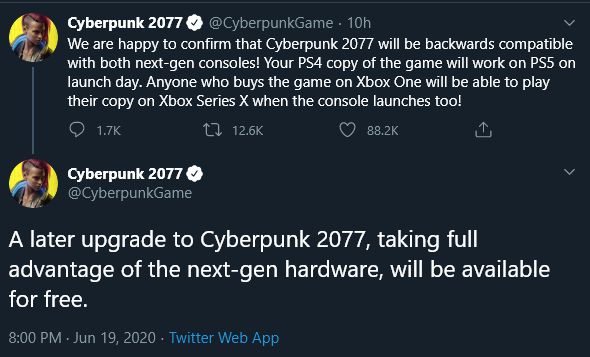 Cyberpunk 2077 สามารถอัปเกรดฟรีเพื่อเล่นบน PS5 และ XSX 2 Cyberpunk 2077 สามารถอัปเกรดฟรีเพื่อเล่นบน PS5 และ XSX