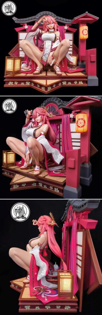 Resin Figure ใหม่ของ Lazy Dog จับเอา Yae Miko มาโพสท่าหวิว 2 Resin Figure ใหม่ของ Lazy Dog จับเอา Yae Miko มาโพสท่าหวิว
