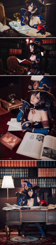 คอสเพลย์สาวแปลงโฉมเป็น Mona จาก Genshin Impact ได้เลอค่า 2 คอสเพลย์สาวแปลงโฉมเป็น Mona จาก Genshin Impact ได้เลอค่า