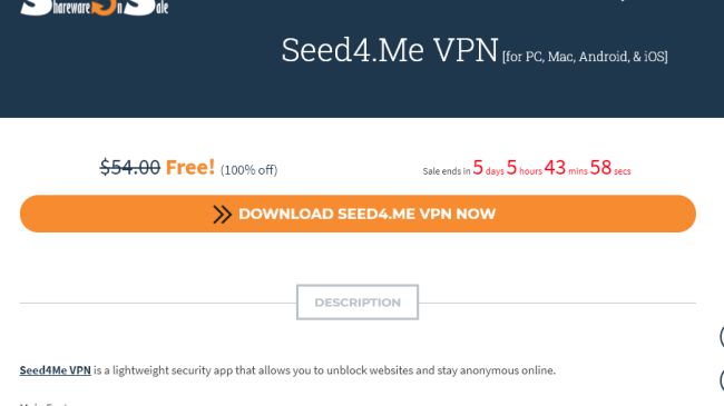 Seed4.ME VPN แจกฟรีให้ใช้งาน 1 ปีเต็ม 2 Seed4.ME VPN แจกฟรีให้ใช้งาน 1 ปีเต็ม