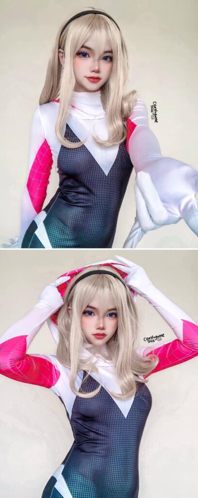 สาวน้อยจากอินโดนิเซีย แปลงโฉมเป็น Gwen Stacy 3 สาวน้อยจากอินโดนิเซีย แปลงโฉมเป็น Gwen Stacy