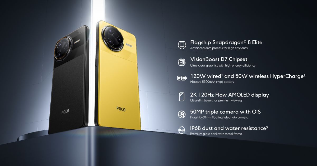 POCO เปิดตัว POCO F7 Series สมาร์ทโฟนทรงพลัง ประสิทธิภาพยอดเยี่ยม 1 POCO เปิดตัว POCO F7 Series สมาร์ทโฟนทรงพลัง ประสิทธิภาพยอดเยี่ยม