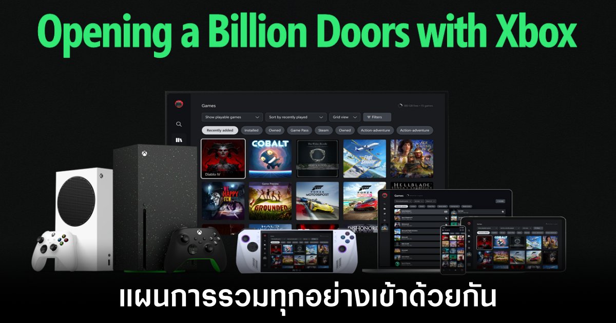 Microsoft เผย UI ใหม่ของ Xbox ที่รวม Steam และ Epic Games Store เข้าด้วยกัน 1 microsoft-xbox-integrate-steam