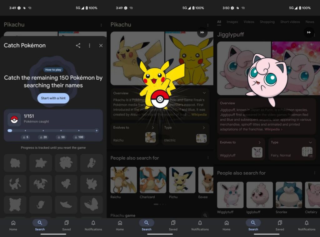 Google ปล่อยมินิเกมจับ Pokémon ให้เล่นฟรีบนเว็บไซต์