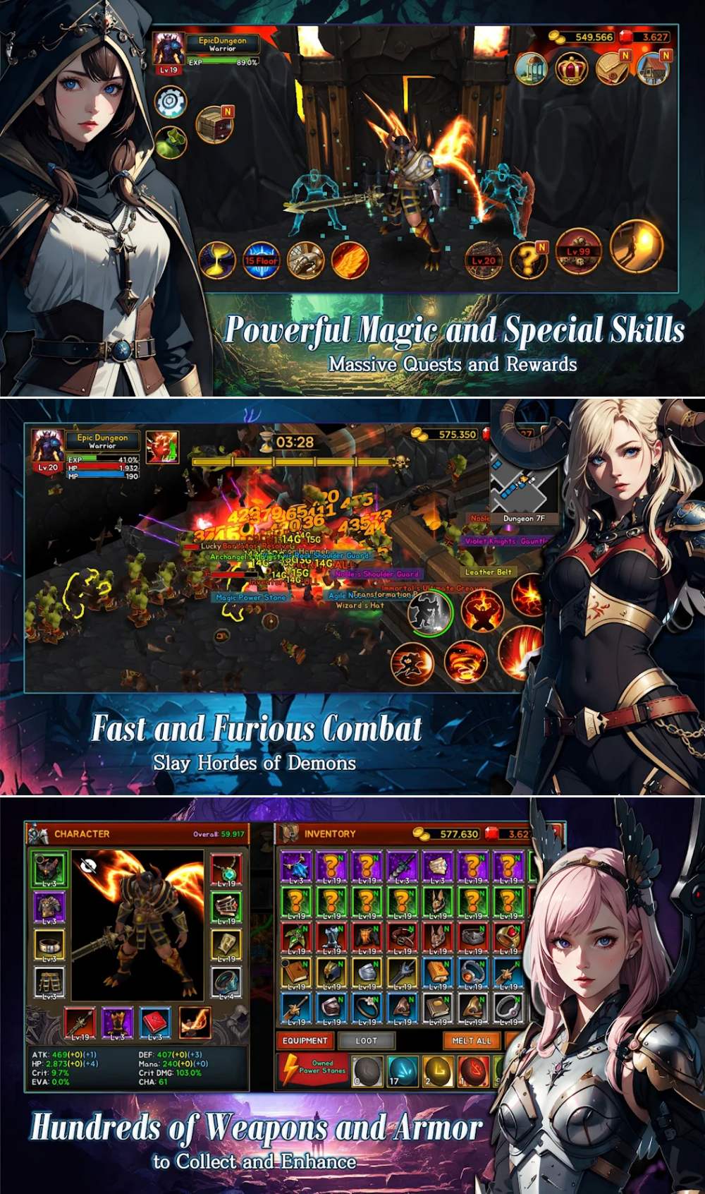 ประตูนรกเปิดอ้า! Epic Dungeon เปิดให้บริการบนสโตร์ไทยแล้ว 3 Epic Dungeon