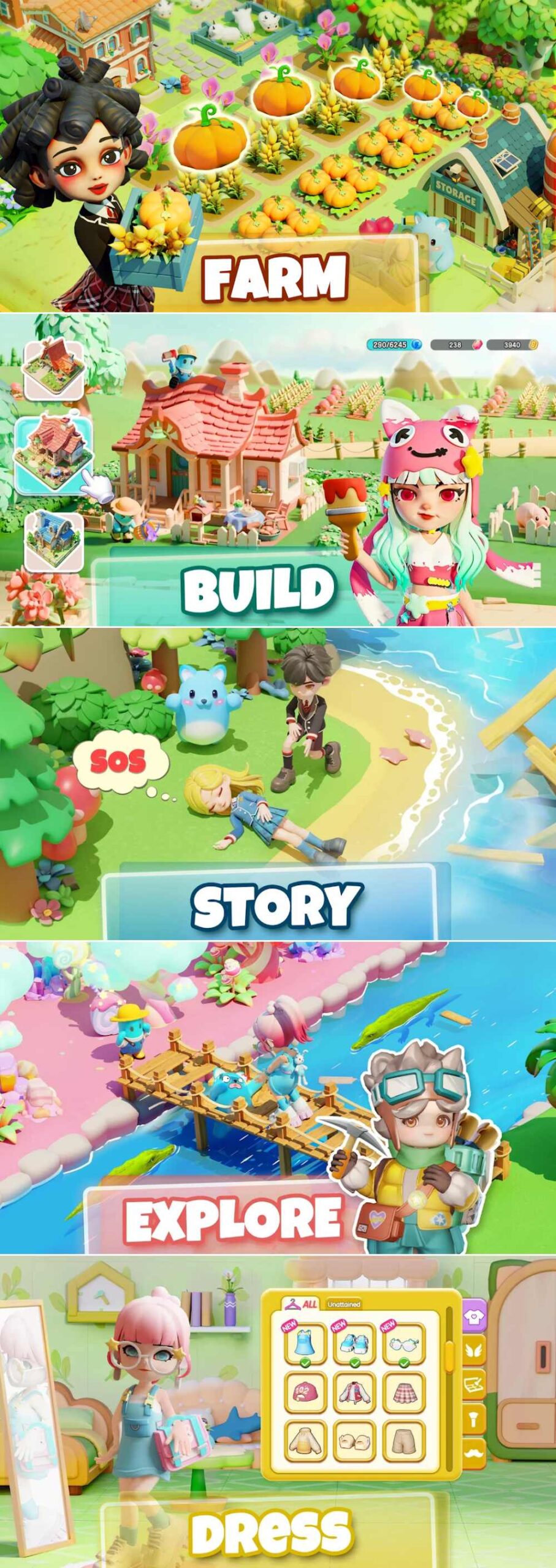 Hugisland เกมมือถือเนรมิตฟาร์ม แต่งเกาะในฝัน ผจญภัยไขปริศนาลึกลับ 3 Hugisland
