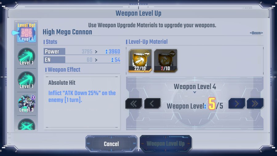 4 ข้อควรคำนึงเพื่ออัปเกรดอาวุธให้มีประสิทธิภาพใน SD Gundam G Generation ETERNAL 4 SD Gundam G Generation ETERNAL Weapon Tips