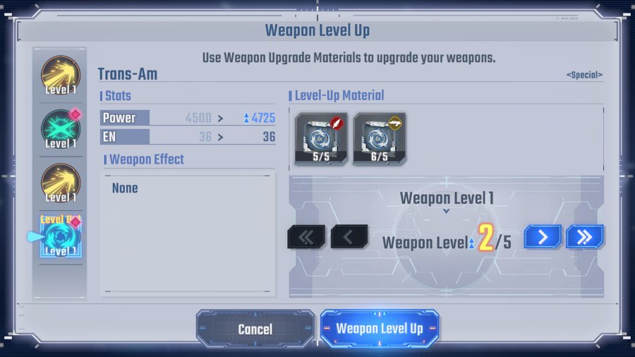 4 ข้อควรคำนึงเพื่ออัปเกรดอาวุธให้มีประสิทธิภาพใน SD Gundam G Generation ETERNAL 5 SD Gundam G Generation ETERNAL Weapon Tips