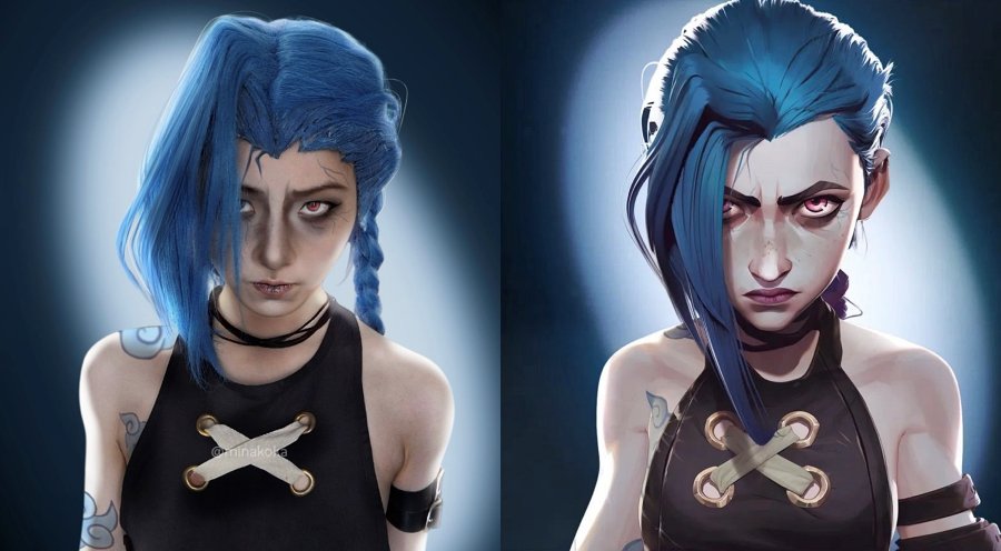 มินาโกะแปลงโฉมเป็น Jinx จาก Arcane แฟน ๆ ต้องตะลึง! 7 Jinx Arcane Cosplay by Minako