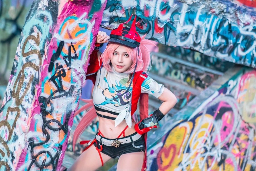 Rappa Honkai: Star Rail Cosplay by Hojicha Latte