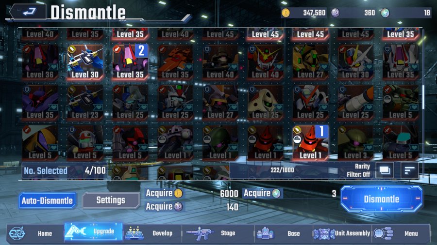 วิธีหา Modification มาติดตั้งหุ่นใน SD Gundam G Generation ETERNAL 4 SD Gundam G Generation ETERNAL Modification