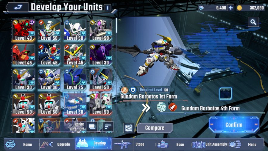 ระบบการ Develop หุ่นที่ผู้เล่นควรใช้ใน SD Gundam G Generation ETERNAL 4 SD Gundam G Generation ETERNAL Develop Tips