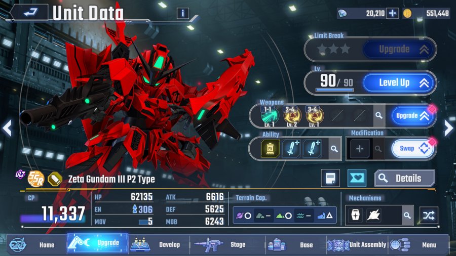 หุ่น SSR ที่เด็ดดวงน่าใช้งานใน SD Gundam G Generation ETERNAL 4 SD Gundam G Generation ETERNAL Nice SSR Units