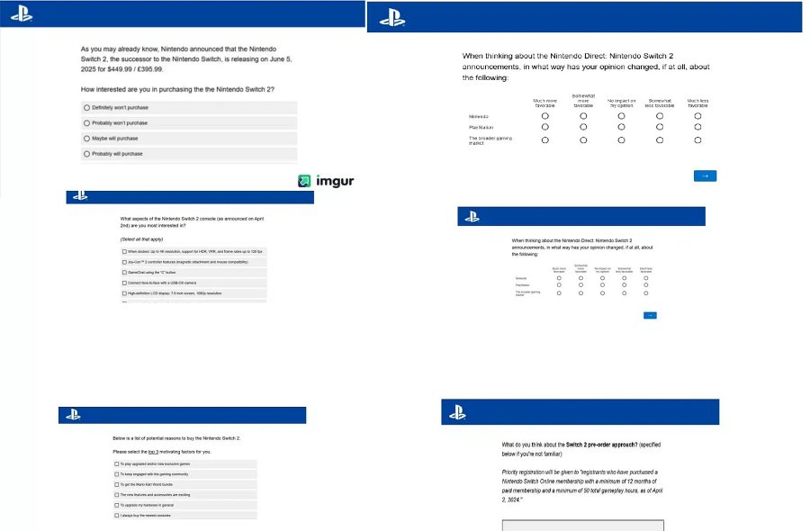 Sony ส่งแบบสำรวจถามผู้เล่น PlayStation เกี่ยวกับ Switch 2 2 Sony Switch 2 Survey