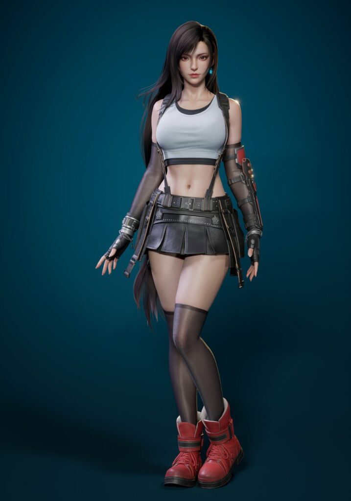 แฟนอาร์ต Tifa จาก Final Fantasy VII ในลุคสุดเท่ 2 Tifa Final Fantasy VII Fanart