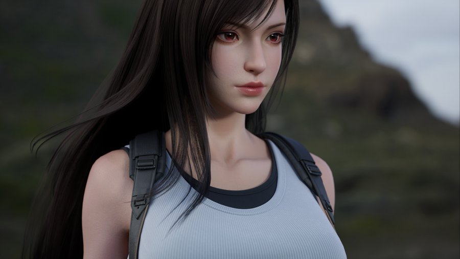 แฟนอาร์ต Tifa จาก Final Fantasy VII ในลุคสุดเท่ 7 Tifa Final Fantasy VII Fanart