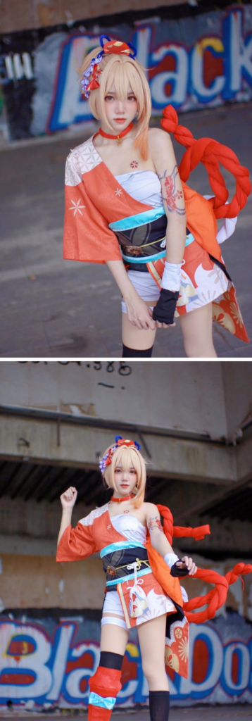สาวไทยแปลงโฉมเป็น Yoimiya น่ารักคมเข้ม 3 สาวไทยแปลงโฉมเป็น Yoimiya น่ารักคมเข้ม
