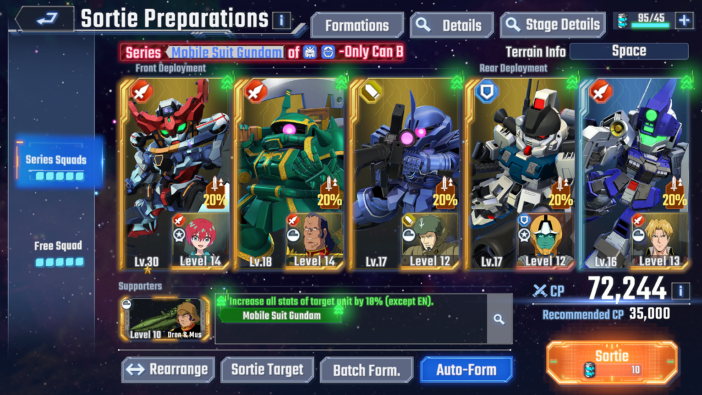 วิธีพัฒนาให้หุ่นแข็งแกร่งเหนือใครใน SD Gundam G Generation ETERNAL 6 SD Gundam G Generation ETERNAL CP up
