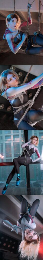 คอสเพลเยอร์สุดคิ้วท์แปลงโฉมเป็น Gwen Stacy จาก Spider-Man 2 คอสเพลเยอร์สุดคิ้วท์แปลงโฉมเป็น Gwen Stacy จาก Spider-Man