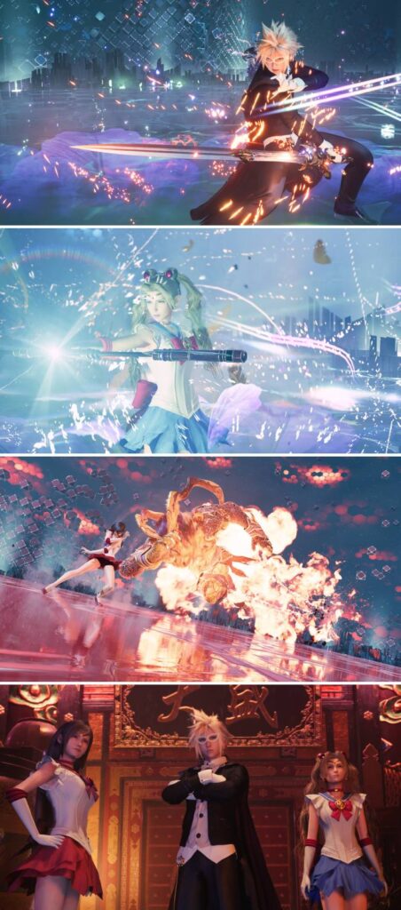 เมื่อทัพพระเอกแห่ง FFVIIR ใช้พลังแห่งจันทรา แปลงร่างเป็นตัวละครจาก Sailor Moon!